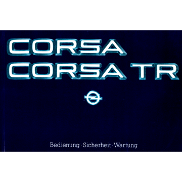 Opel Corsa 1984 - Betriebsanleitung