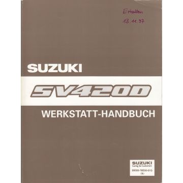 Suzuki Vitara SV 420 D (90-98) - Werkstatthandbuch Ergänzung 1995