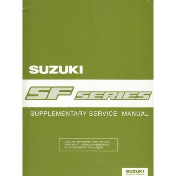 Suzuki Swift SF Series (95-03) - Supplementary Service Manual 1996