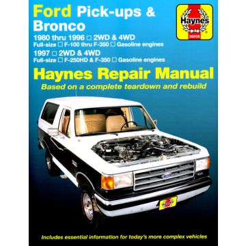Ford Bronco (1980-1997) Repair Manual Haynes