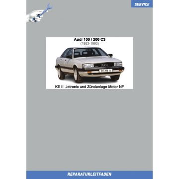 Audi 100 / 200 (1982-1992) Reparaturleitfaden KE III Jetronic und Zündanlage Motor NF