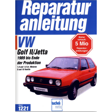 VW Golf II / Jetta 1,6 / 1,8 Liter 19E (89-92) Reparaturanleitung Bucheli 1221
