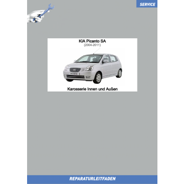 Kia Picanto SA (04-11) Reparaturleitfaden Karosserie Innen und Außen