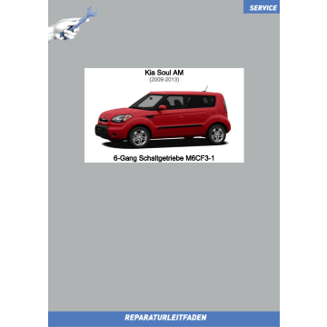 KIA Soul AM (08-14) Reparaturleitfaden 6-Gang Schaltgetriebe M6CF3-1