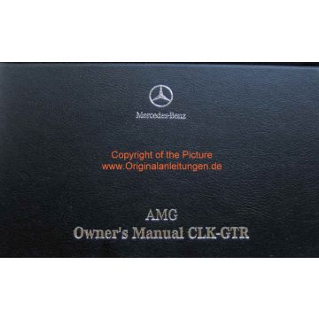 Mercedes Benz AMG CLK GTR (1997-1999) original Owners Manual