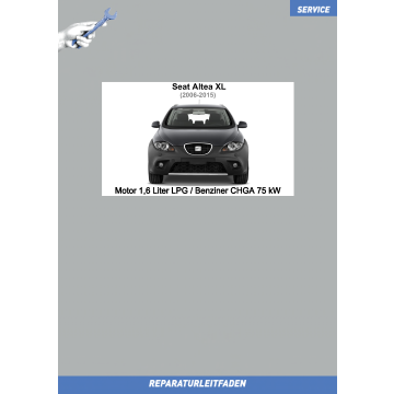 Seat Altea XL (2006-2015) Reparaturleitfaden Motor 1,6 Liter LPG Autogas Benziner 72 / 75 kW
