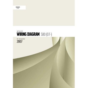 Volvo S80 (2006-2007) Wiring Diagrams and Electric Model Year 2007