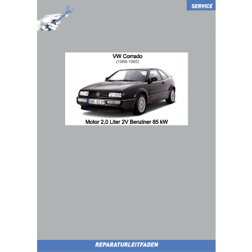 VW Corrado (88-95) Reparaturleitfaden Motor 2,0 Liter 2V Benziner 85 kW