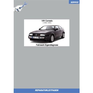 VW Corrado (88-95) Reparaturleitfaden Fahrwerk Eigendiagnose