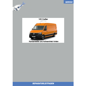 VW Crafter (2017 >) Reparaturleitfaden Kardanwelle u. Achsantrieb hinten 