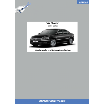 VW Phaeton 3D (01-16) Reparaturleitfaden Kardanwelle und Achsantrieb hinten